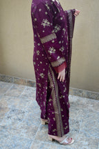 Royal Plum Lawn 3-Piece Stitched LAWN-019