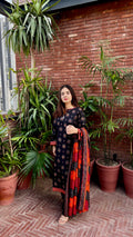 ZAREV – Teal Tapestry: Deep Teal Floral Lawn 3-Piece Stitched Suit