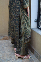 Olive Mystique Premium Textured Luxury Lawn 3-Piece Stitched LAWN-021