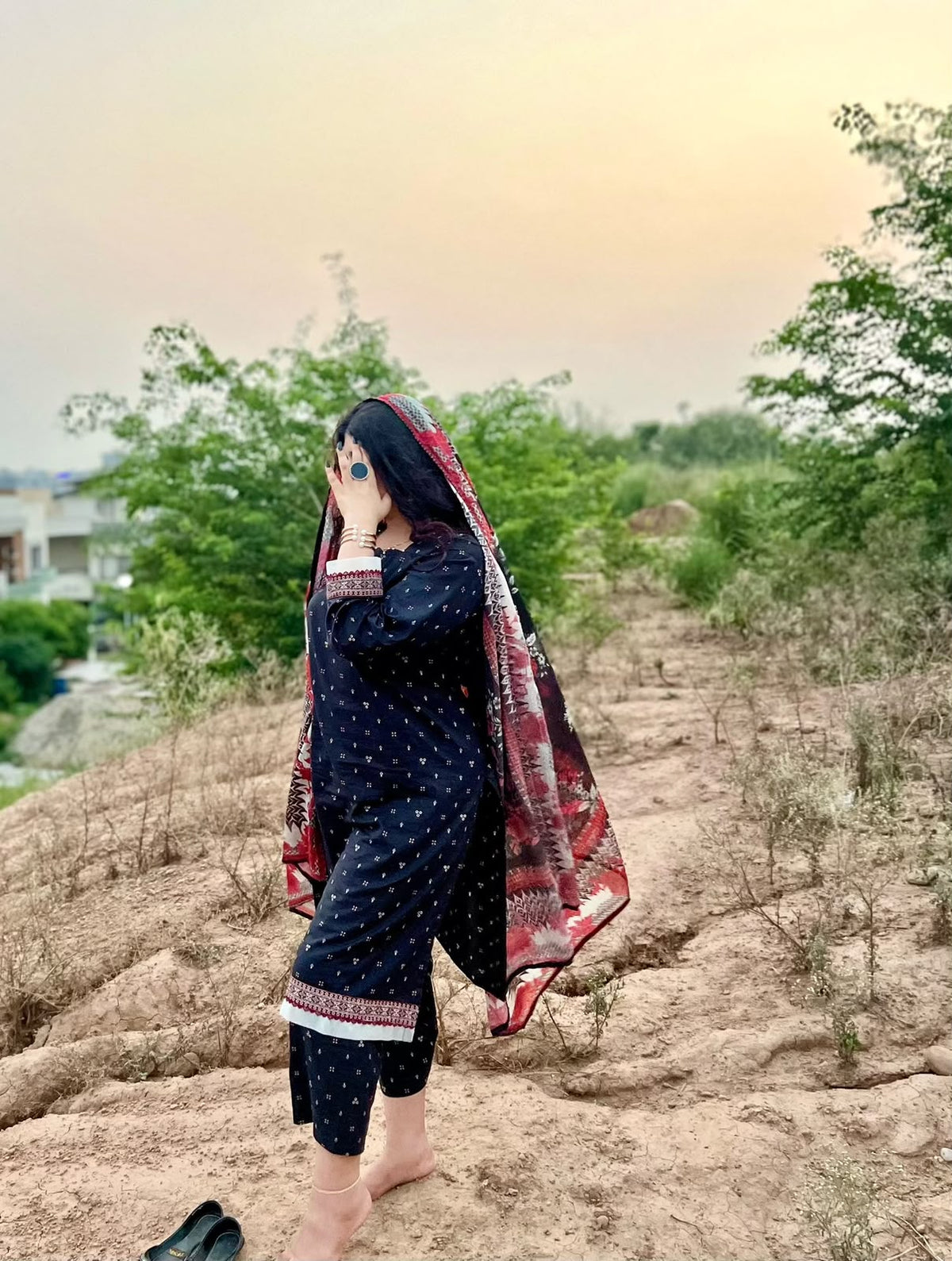 ZAREV Charcoal Black Printed Stitched Lawn Collection with Contrast Dupatta