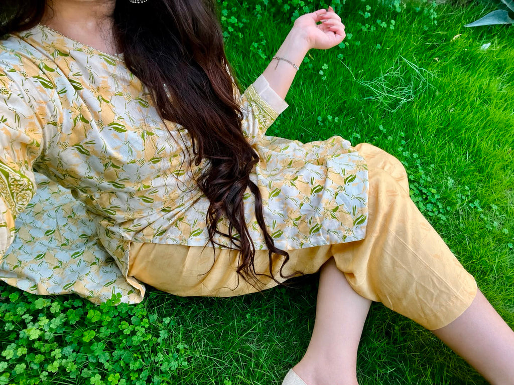 ZAREV Sunshine Floral Stitched Lawn Collection with Printed Dupatta