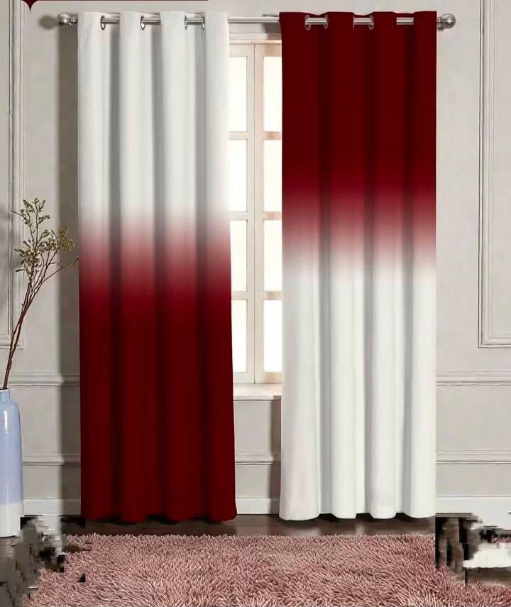 ZAREV Digital Velvet Curtains – Caramel Ivory Ombre