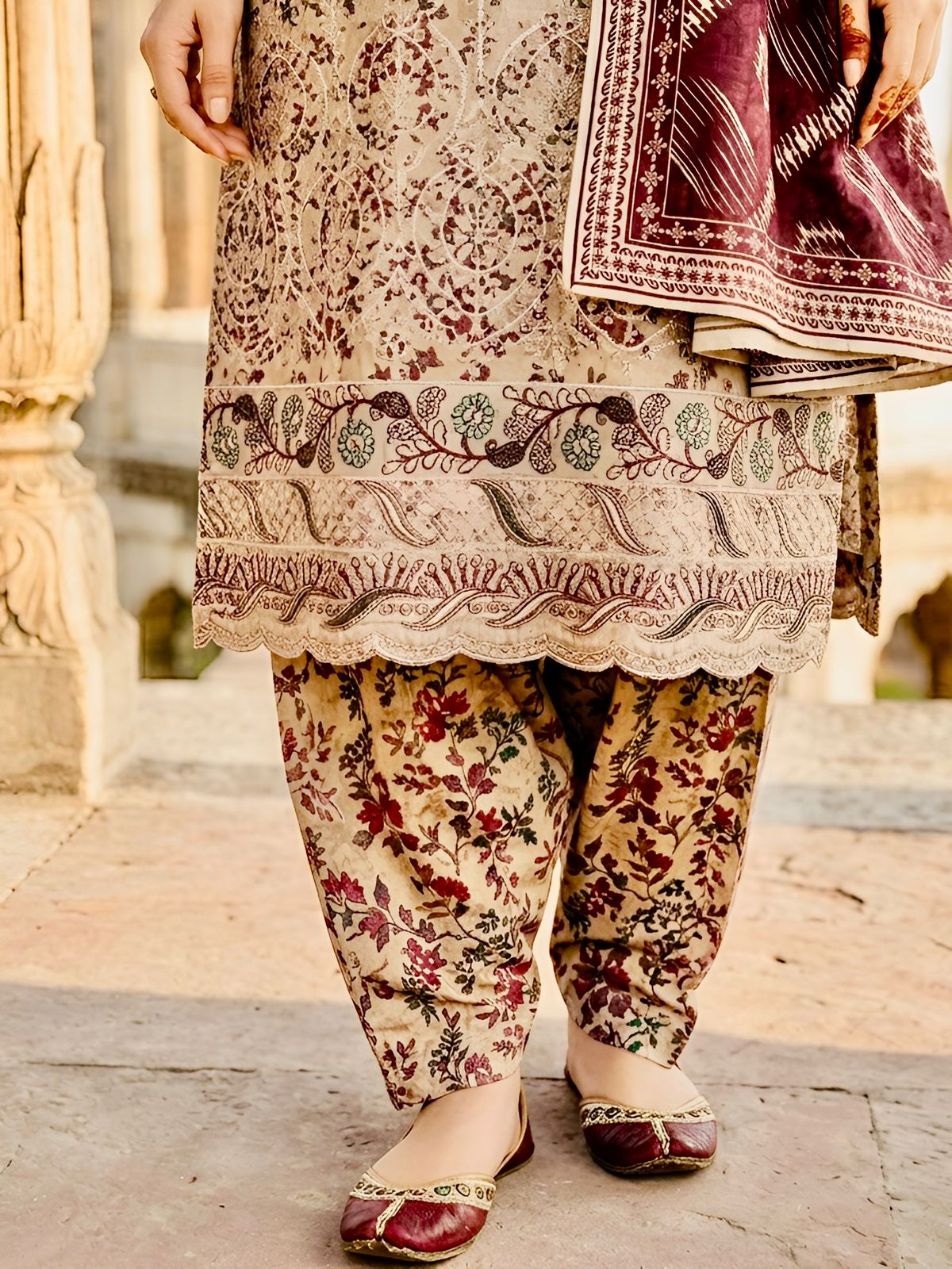 Embroidered Maroon – Article No. 03