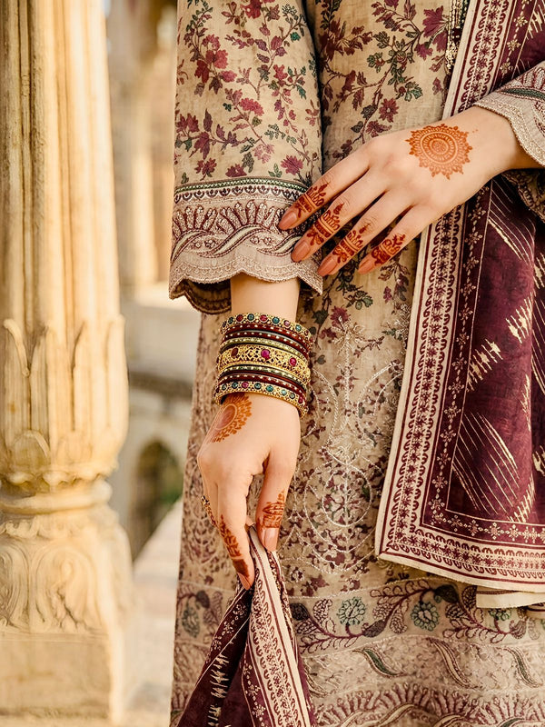 Embroidered Maroon – Article No. 03